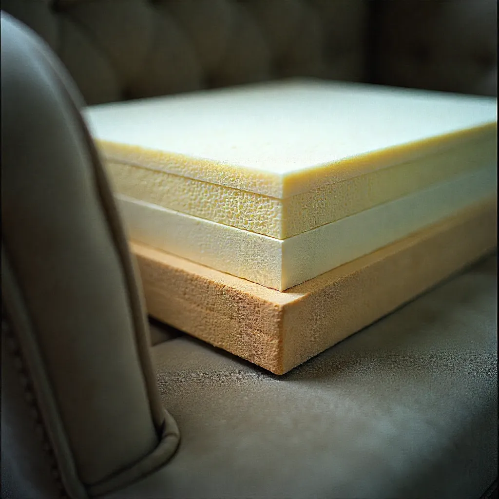 Natural horsehair strands showing curl pattern