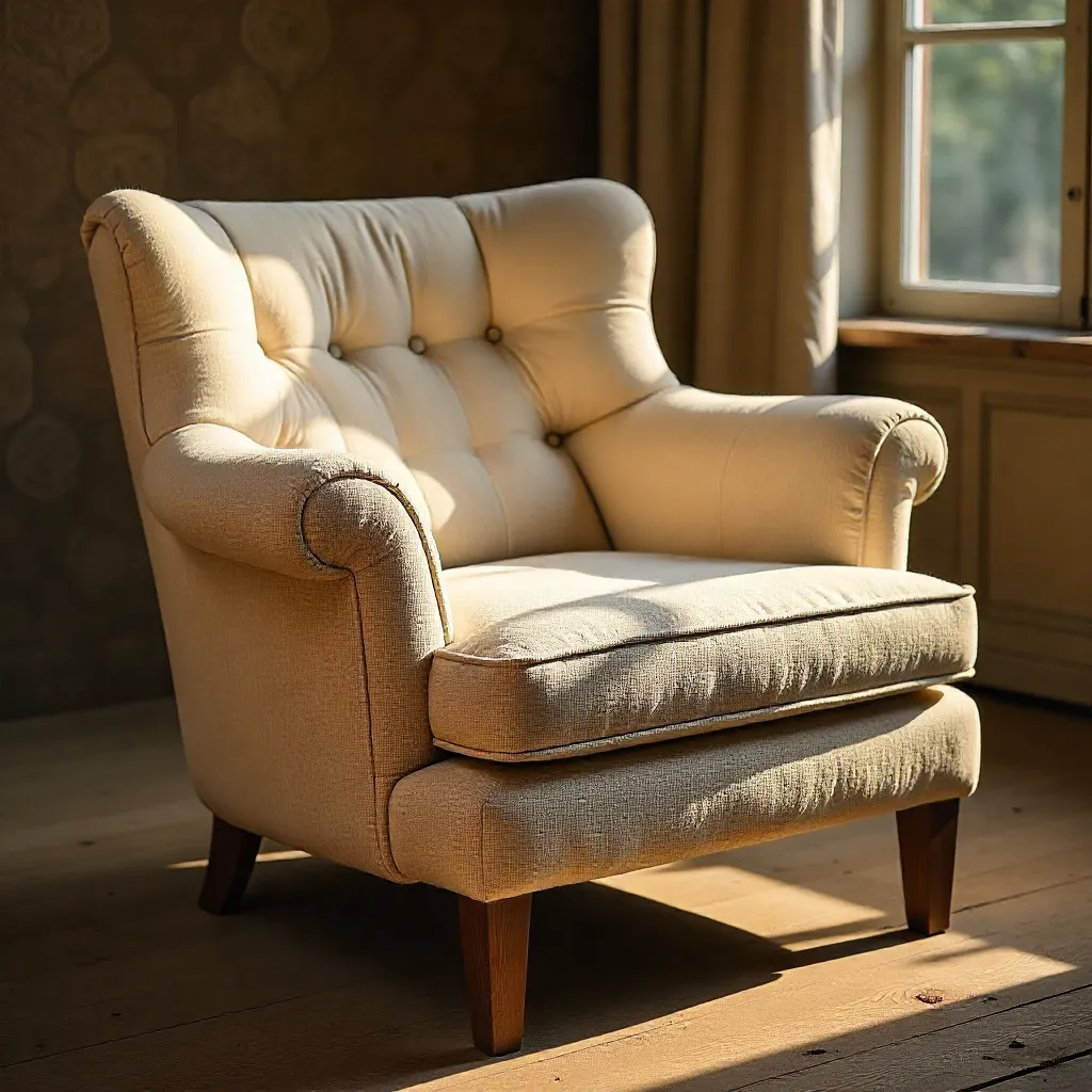 Traditional hand-stitched upholstery work
