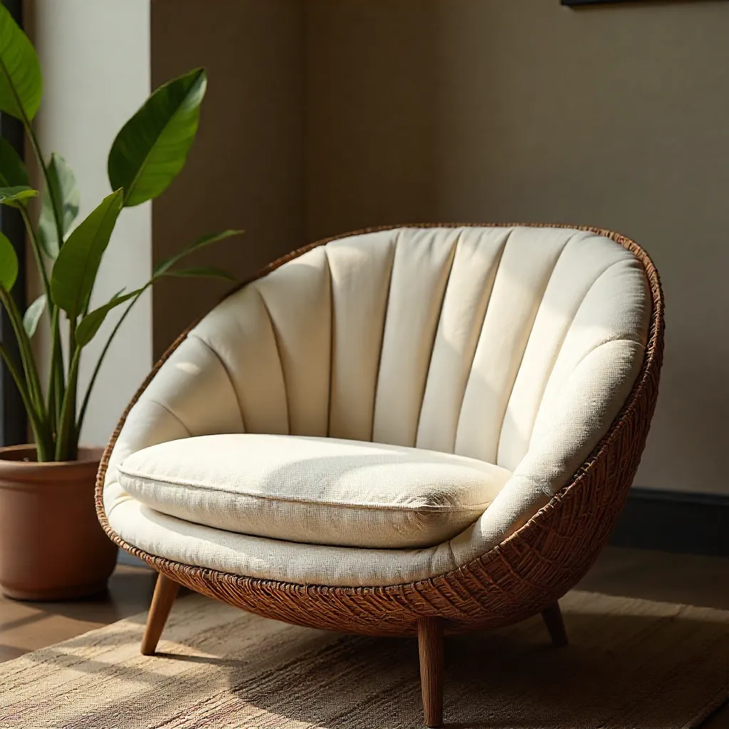 Coconut coir fiber texture and structure